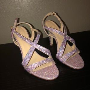 NWOT J. Crew Collection Strappy Glitter Heels